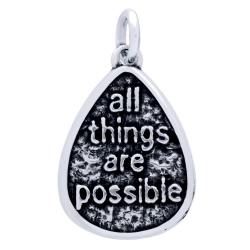 Pandant argint 925 cu doua fete I have a Dream si all things are possible PSX0601 [0]